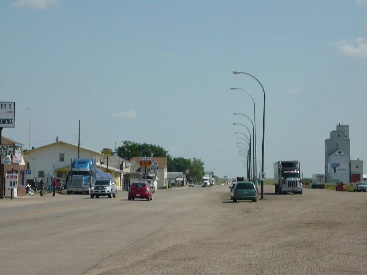 Highway 11 through Chamberlain, 2009