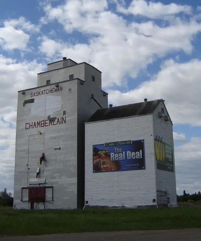 The Chamberlain grain elevators
